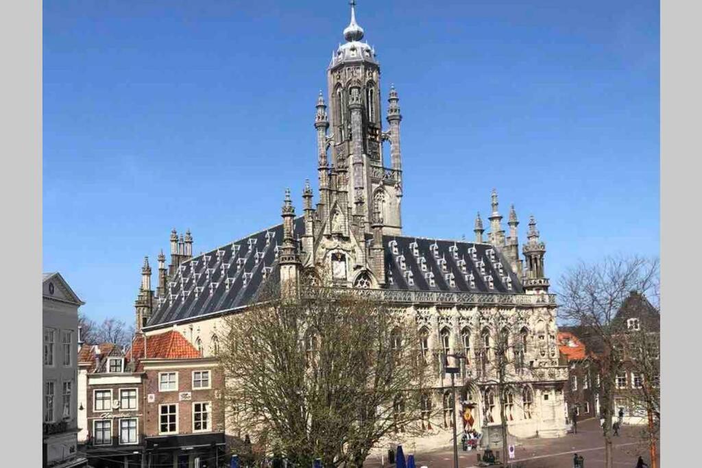 Zonnige Frisse Studio De Gouden Parel In Hartje Middelburg Eksteriør billede